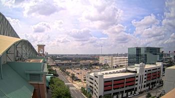 Weather camera view of Minute Maid Park.