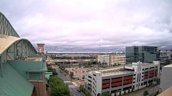 Weather camera view of Minute Maid Park.