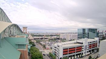 Weather camera view of Minute Maid Park.