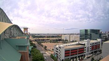 Weather camera view of Minute Maid Park.