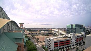 Weather camera view of Minute Maid Park.