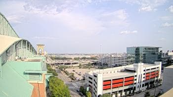 Weather camera view of Minute Maid Park.