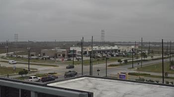 Weather camera view of Iowa Colony Police Department.