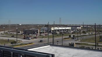 Weather camera view of Iowa Colony Police Department.