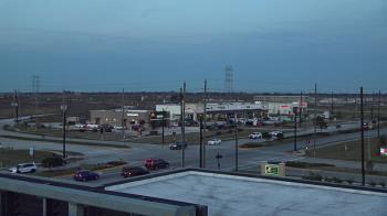 Weather camera view of Iowa Colony Police Department.