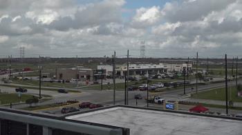 Weather camera view of Iowa Colony Police Department.