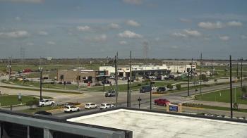 Weather camera view of Iowa Colony Police Department.