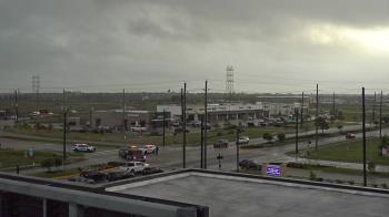 Weather camera view of Iowa Colony Police Department.