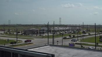 Weather camera view of Iowa Colony Police Department.