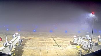 Weather camera view of Lake Charles Rgnl Arpt terminal bldg.