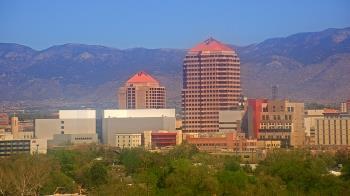 Weather camera view of KOB-TV.