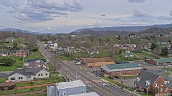 Weather camera view of Russell County Courthouse.