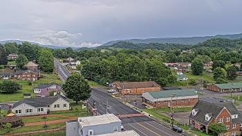Weather camera view of Russell County Courthouse.
