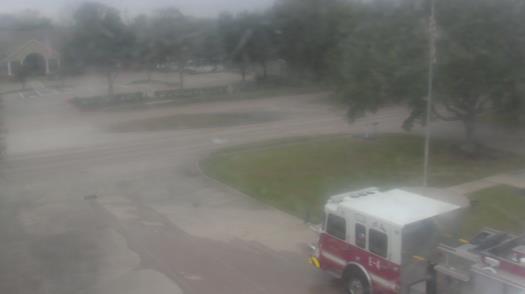 Weather camera view of City of League City Fire Station 4.