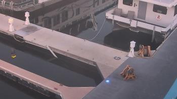 Weather camera view of Lake Powell Resorts and Marinas - Wahweap Marina.