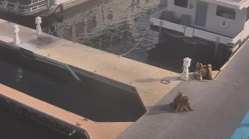 Weather camera view of Lake Powell Resorts and Marinas - Wahweap Marina.