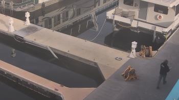 Weather camera view of Lake Powell Resorts and Marinas - Wahweap Marina.