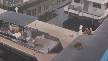 Weather camera view of Lake Powell Resorts and Marinas - Wahweap Marina.
