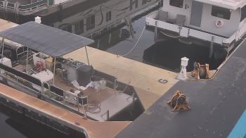 Weather camera view of Lake Powell Resorts and Marinas - Wahweap Marina.