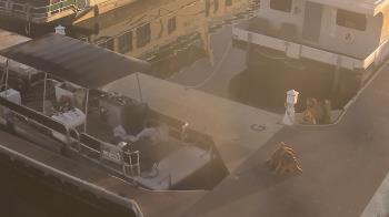 Weather camera view of Lake Powell Resorts and Marinas - Wahweap Marina.