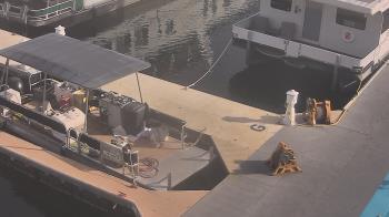 Weather camera view of Lake Powell Resorts and Marinas - Wahweap Marina.