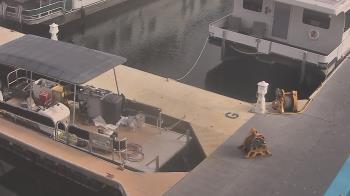 Weather camera view of Lake Powell Resorts and Marinas - Wahweap Marina.