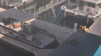 Weather camera view of Lake Powell Resorts and Marinas - Wahweap Marina.