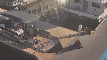 Weather camera view of Lake Powell Resorts and Marinas - Wahweap Marina.