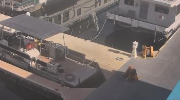 Weather camera view of Lake Powell Resorts and Marinas - Wahweap Marina.