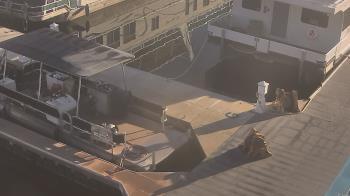 Weather camera view of Lake Powell Resorts and Marinas - Wahweap Marina.