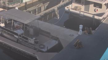 Weather camera view of Lake Powell Resorts and Marinas - Wahweap Marina.