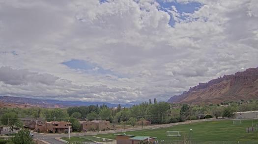 Weather camera view of Grand County HS.