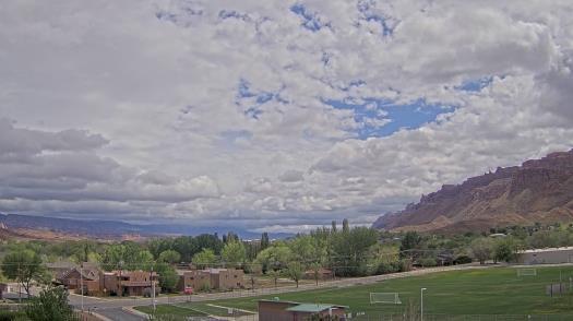 Weather camera view of Grand County HS.