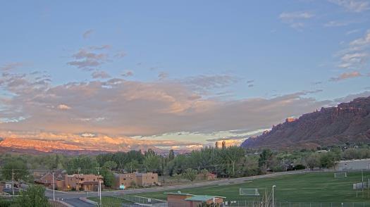 Weather camera view of Grand County HS.