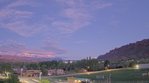 Weather camera view of Grand County HS.