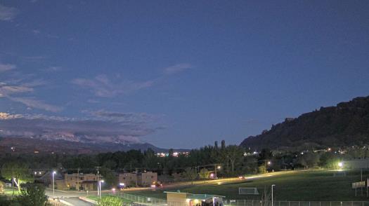 Weather camera view of Grand County HS.