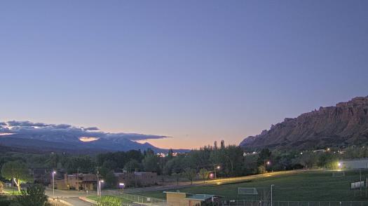 Weather camera view of Grand County HS.