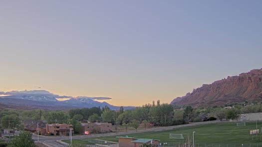 Weather camera view of Grand County HS.