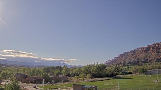 Weather camera view of Grand County HS.