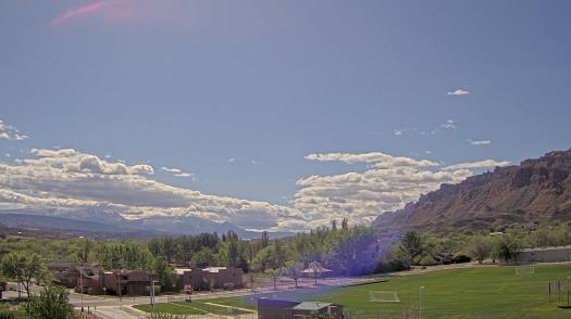 Weather camera view of Grand County HS.