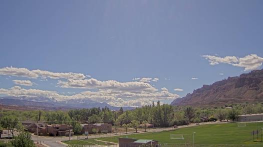 Weather camera view of Grand County HS.