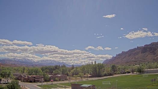 Weather camera view of Grand County HS.
