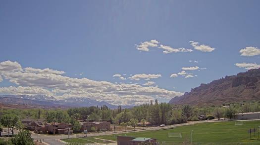 Weather camera view of Grand County HS.