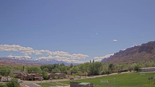 Weather camera view of Grand County HS.