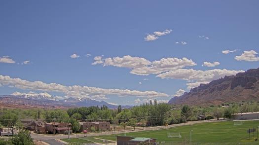Weather camera view of Grand County HS.