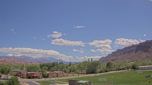 Weather camera view of Grand County HS.