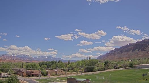 Weather camera view of Grand County HS.