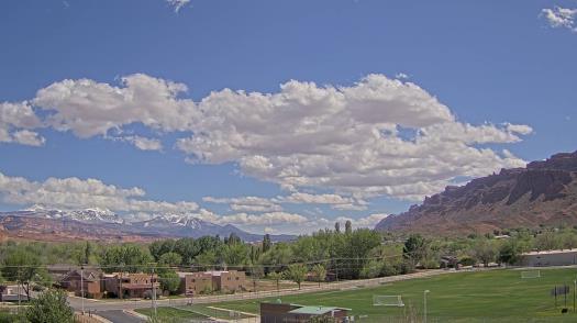 Weather camera view of Grand County HS.