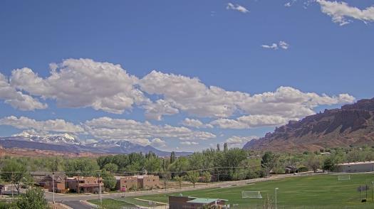 Weather camera view of Grand County HS.