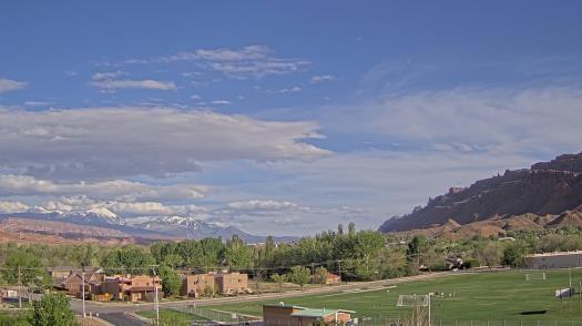 Weather camera view of Grand County HS.